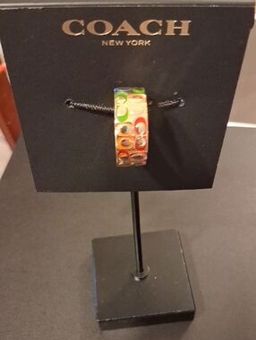 COACH Signature Colors Quilted Ring Size 5.5 New